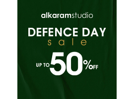 Alkaram Studio Defence Day Sale Get UP TO 50% OFF